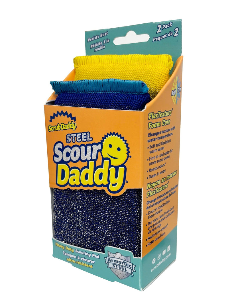 Scrub Daddy Scour Daddy Multi-Surface Steel Scouring Pads, 2-pk J8