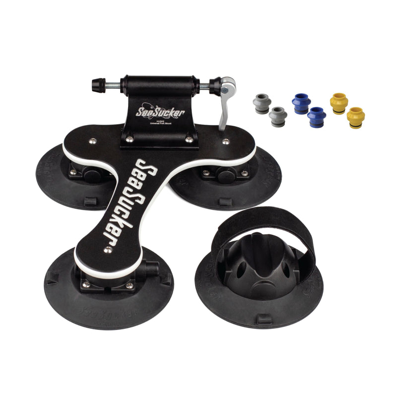 SeaSucker Talon MAX Bike Rack with HUSKE Plugs, Black J7