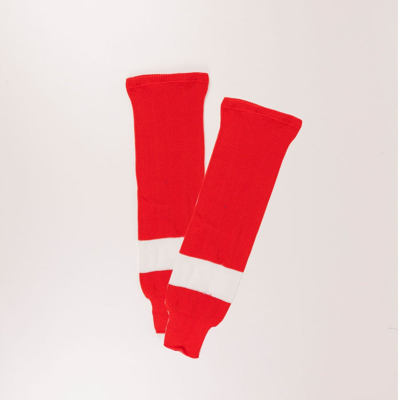 Sherwood NHL Knit Hockey Socks, Detroit Red Wings, Red/White, Assorted Sizes Z2