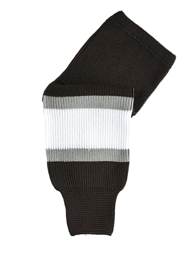Sherwood NHL Knit Hockey Socks, Los Angeles Kings, Black/White/Silver, Assorted Sizes Q2