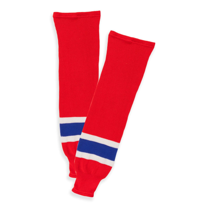 Sherwood NHL Knit Hockey Socks, Montreal Canadiens, Red/Navy/White, Assorted Sizes R0
