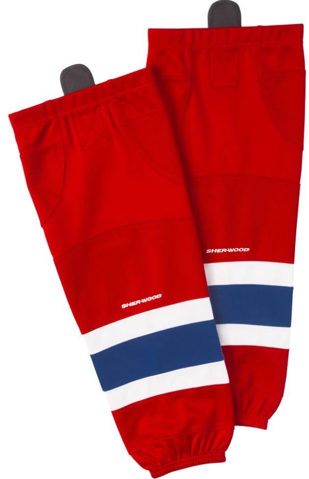 Sherwood NHL Performance Hockey Socks, Montreal Canadiens, Red/Navy/White, Assorted Sizes H2