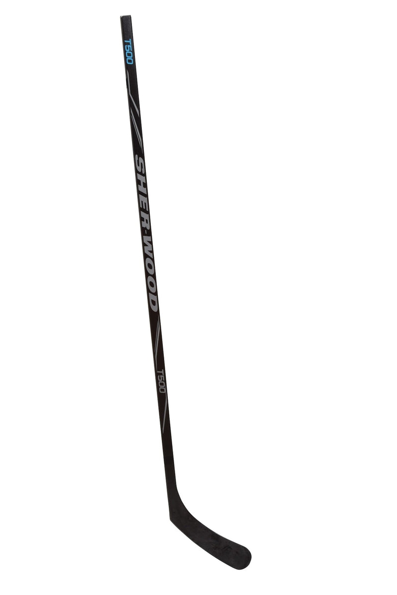 Sherwood T500 Wood Street Hockey Stick with Injected Blade, Senior X6