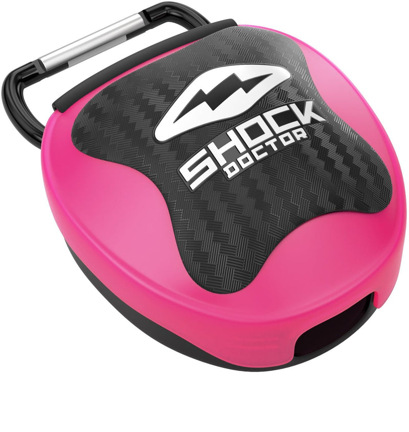 Shock Doctor Mouthguard Case, Pink/Black, One Size Fits Most P5