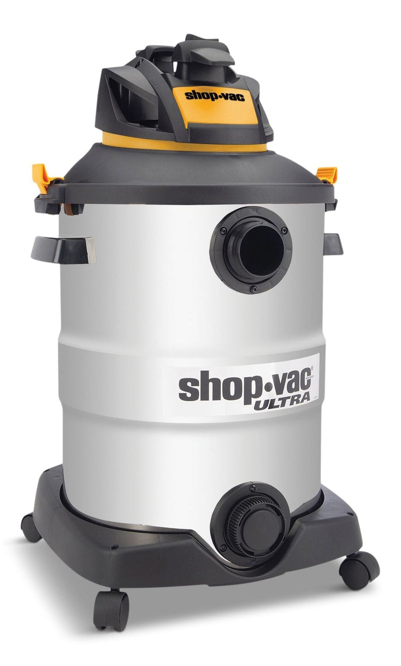 Shop-Vac 5762248 5.5 SVX2 Peak HP Stainless Steel Wet/Dry Shop Vacuum with Hose and Accessories, 45-L S4