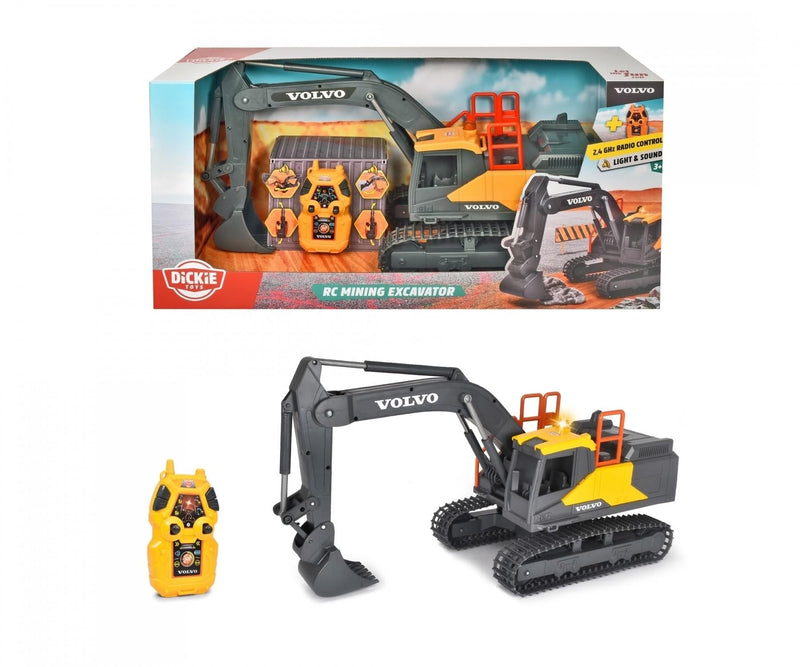Simba Dickie RC Excavator Construction Toy with Effects for Ages 3+ U1