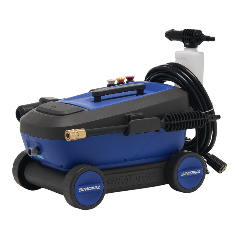 SIMONIZ 1600 PSI 1.25 GPM 4-Wheel Electric Power Pressure Washer with Foam Blaster Attachment N4