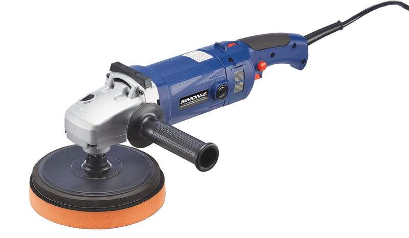 SIMONIZ Brushed Corded Hook & Loop Right Angle (Fixed Orbit) Adjustable Grip Polisher & Sander, 7-in X8