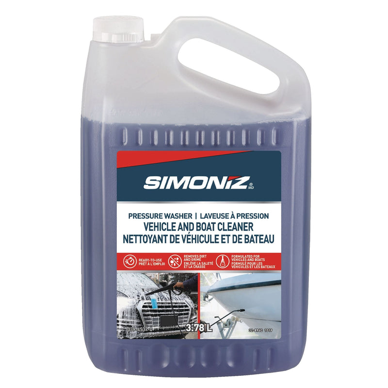 Simoniz Non-Toxic Vehicles & Boats Ready-to-Use Pressure Washer Detergent, 3.78L G7