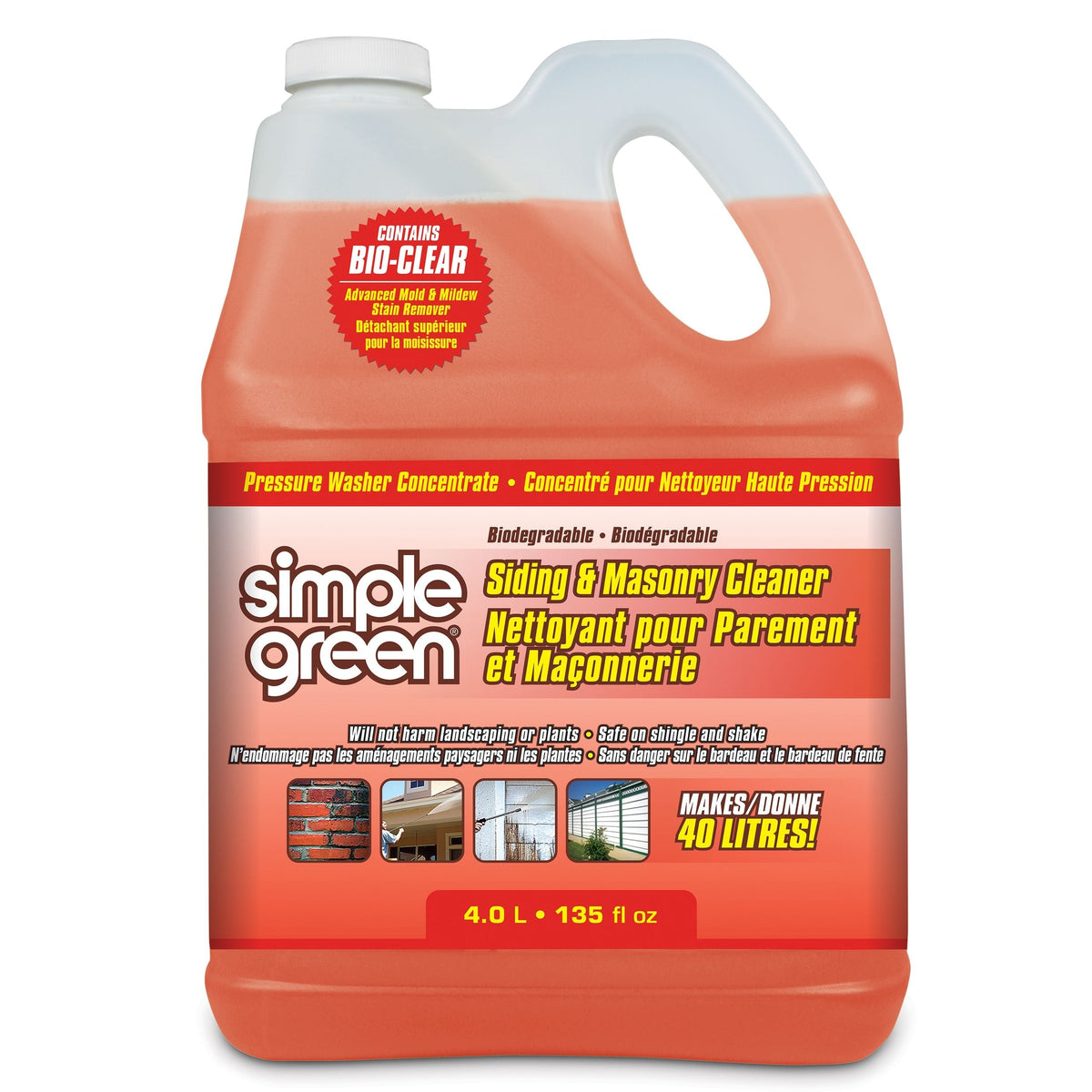 Simple Green Siding & Masonry Pressure Washer Detergent, 4L