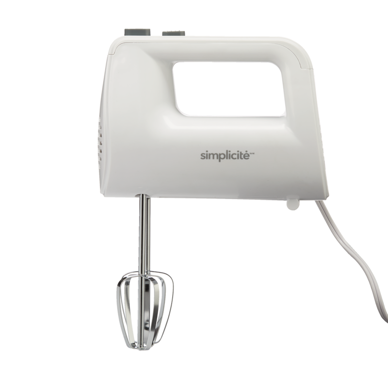 Simplicité 5-Speed Hand Mixer, White V5