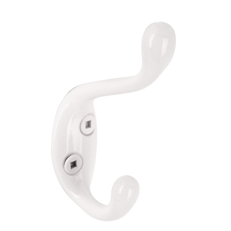 Single Hook, 3.5", White, 3pk I2