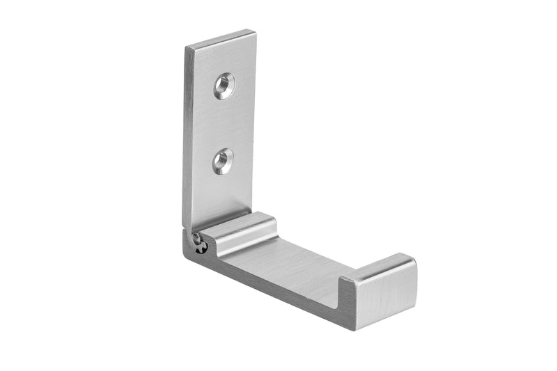 Single Metal Flip Hook, Brushed Nickel X6