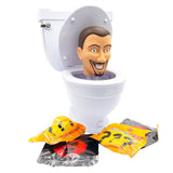 Skibidi Toilet Giant Mystery Toilet Set with Surprise Toys for Ages 13+, Assorted Figures