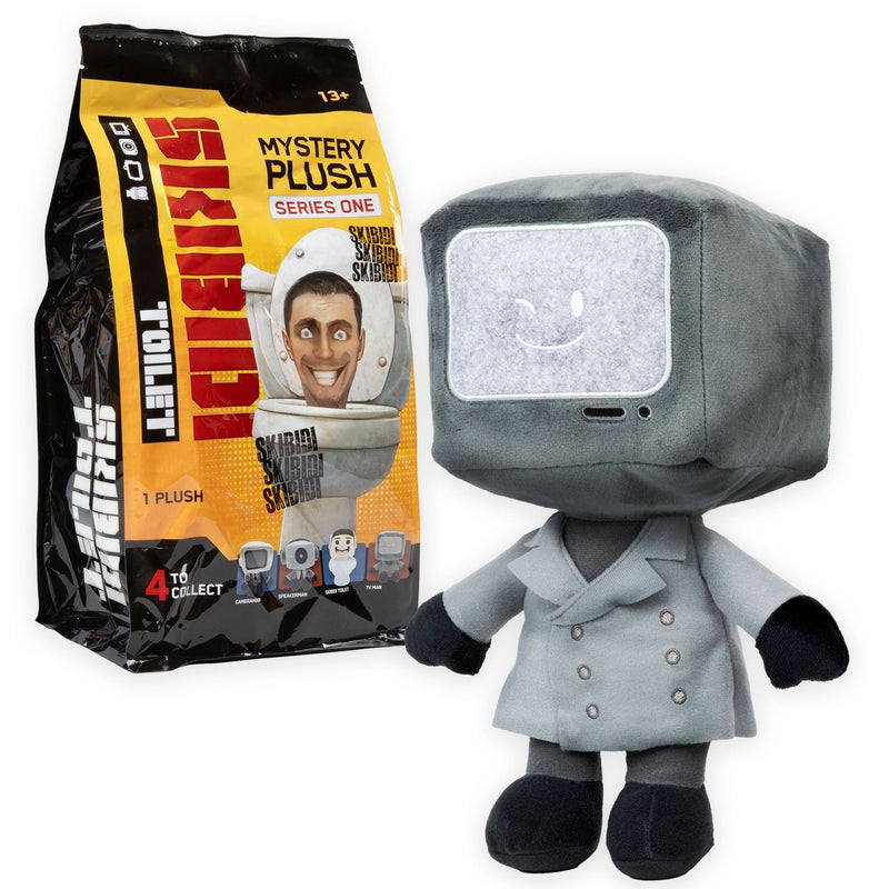 Skibidi Toilet Mystery Series 1 11-in Soft Plush Toy for Ages 13+, Assorted Characters O8