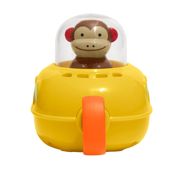 Skip Hop Zoo Pull & Go Monkey Submarine Bath Toy R1