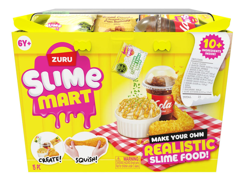 Slime Mart Small Shopping Basket, Series 2, Fast Food, Yellow L8