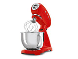 SMEG 600W Vintage Tilting Stand Mixer, 10-Speed, Red