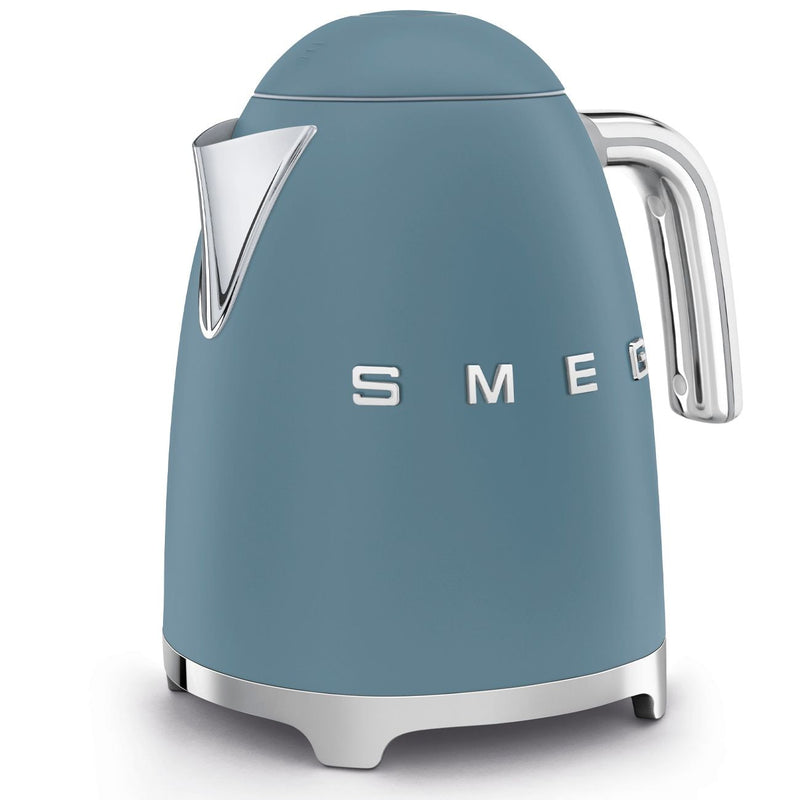 SMEG Cordless Kettle with Auto Shut Off, Matte Storm Blue, 1.7L Q8