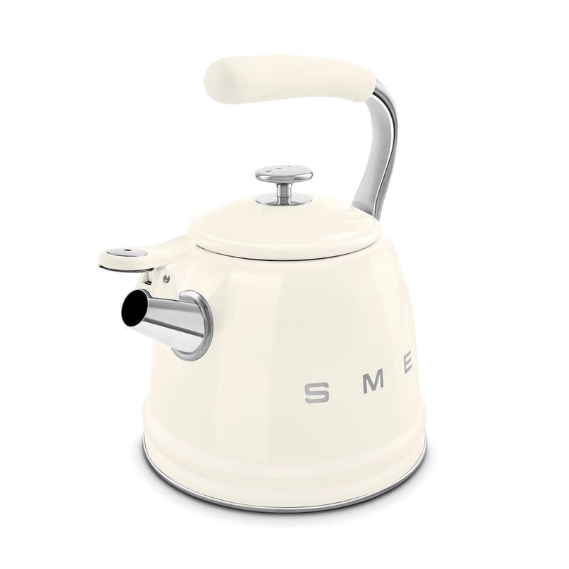 SMEG Traditional Stove Top Whistling Kettle, Cream, 2.3-L Z6