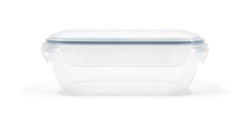 Snaplock Clear Rectangular Clear Food Storage Container with Leakproof Lid, Nestable, 1.3-L W3