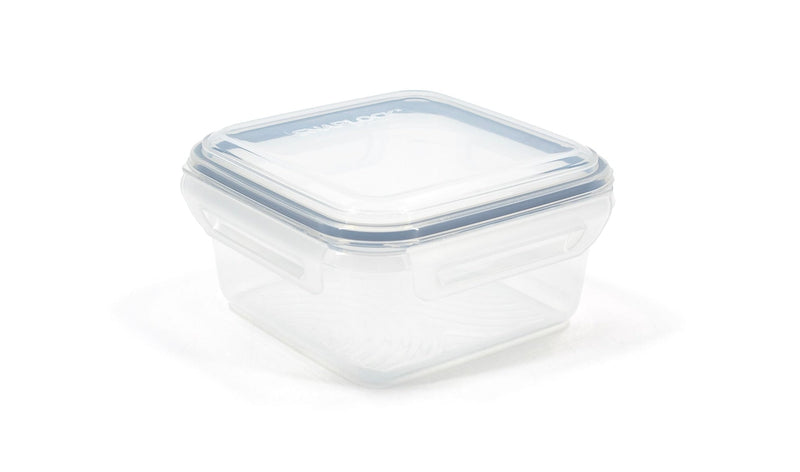 Snaplock Clear Rectangular Clear Food Storage Container with Lid, Nestable, 1.1-L P4