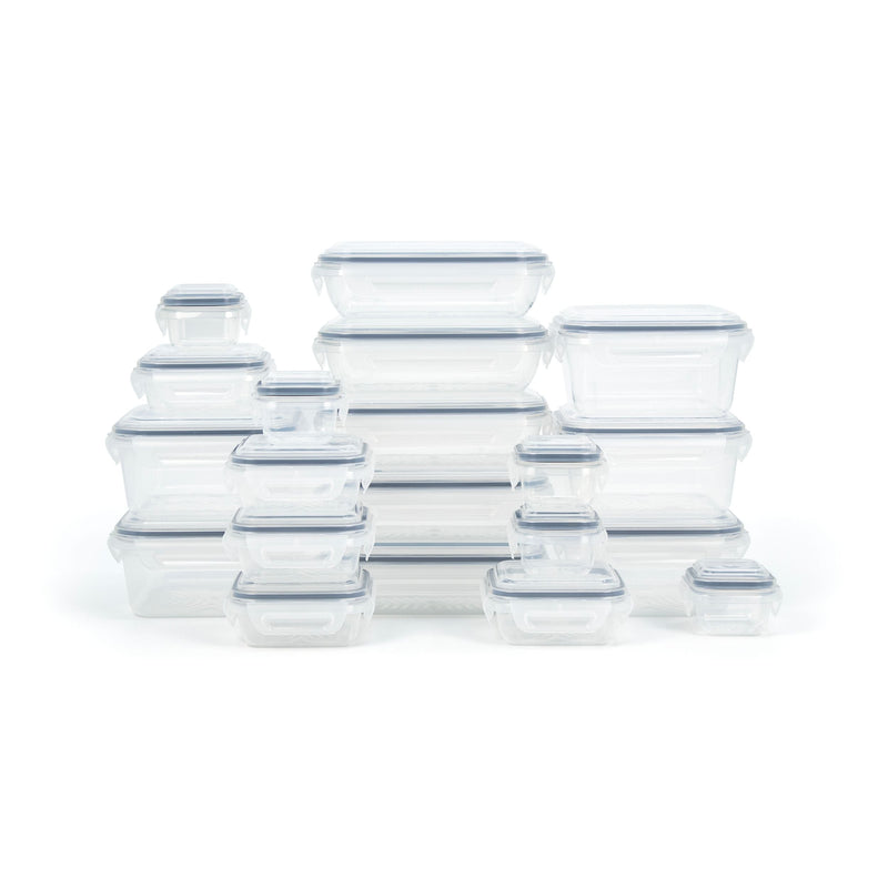 SnapLock Plastic Food Storage Container Set with Airtight Seal, 20 Count G2