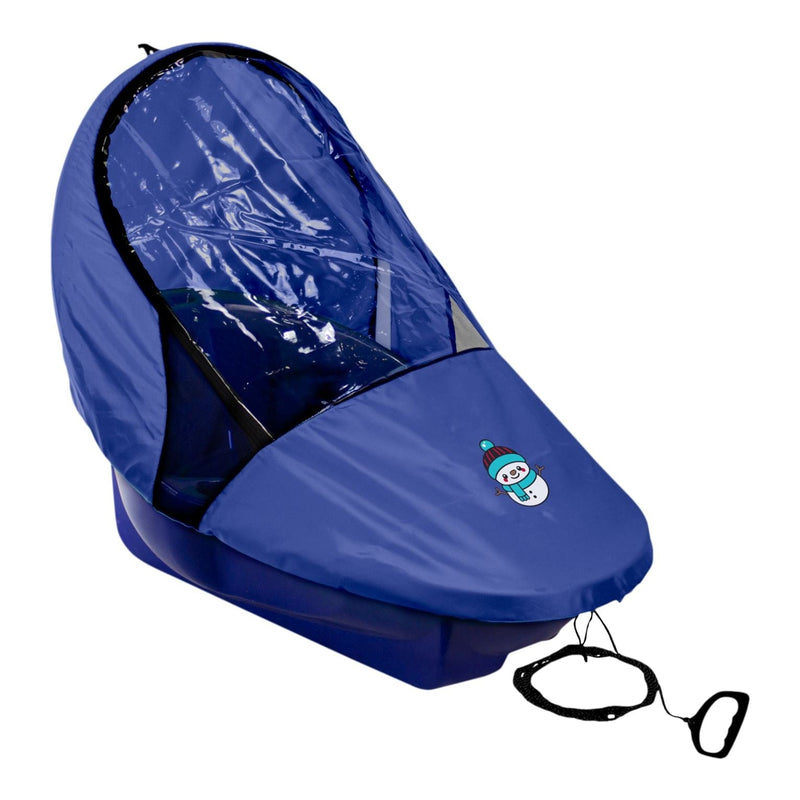 Snocruzer Covered Baby Sled/Toboggan for Ages 12-36 Months, Blue A0