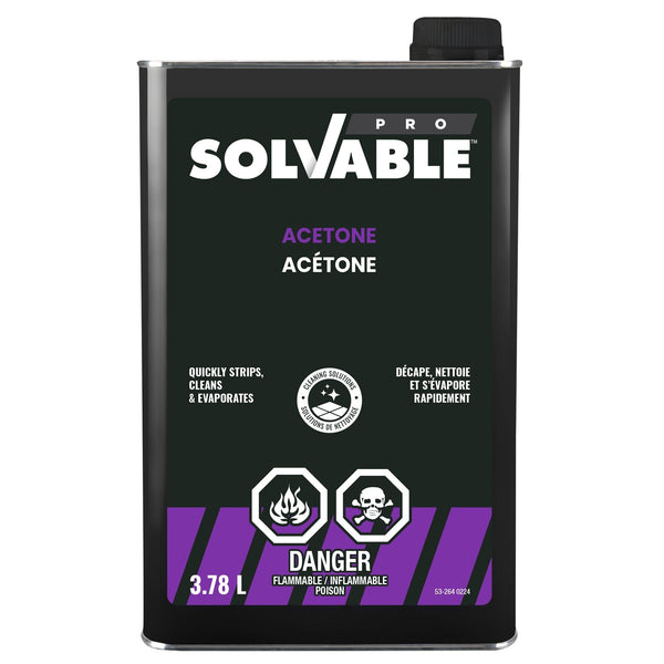 Solvable Professional Grade Acetone, 3.78-L Y7