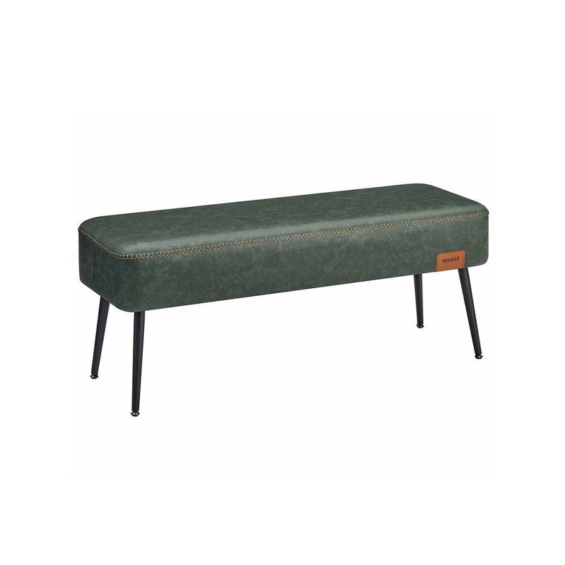 Songmics Home EKHO Collection Forest Green Synthetic Leather Bench Q0