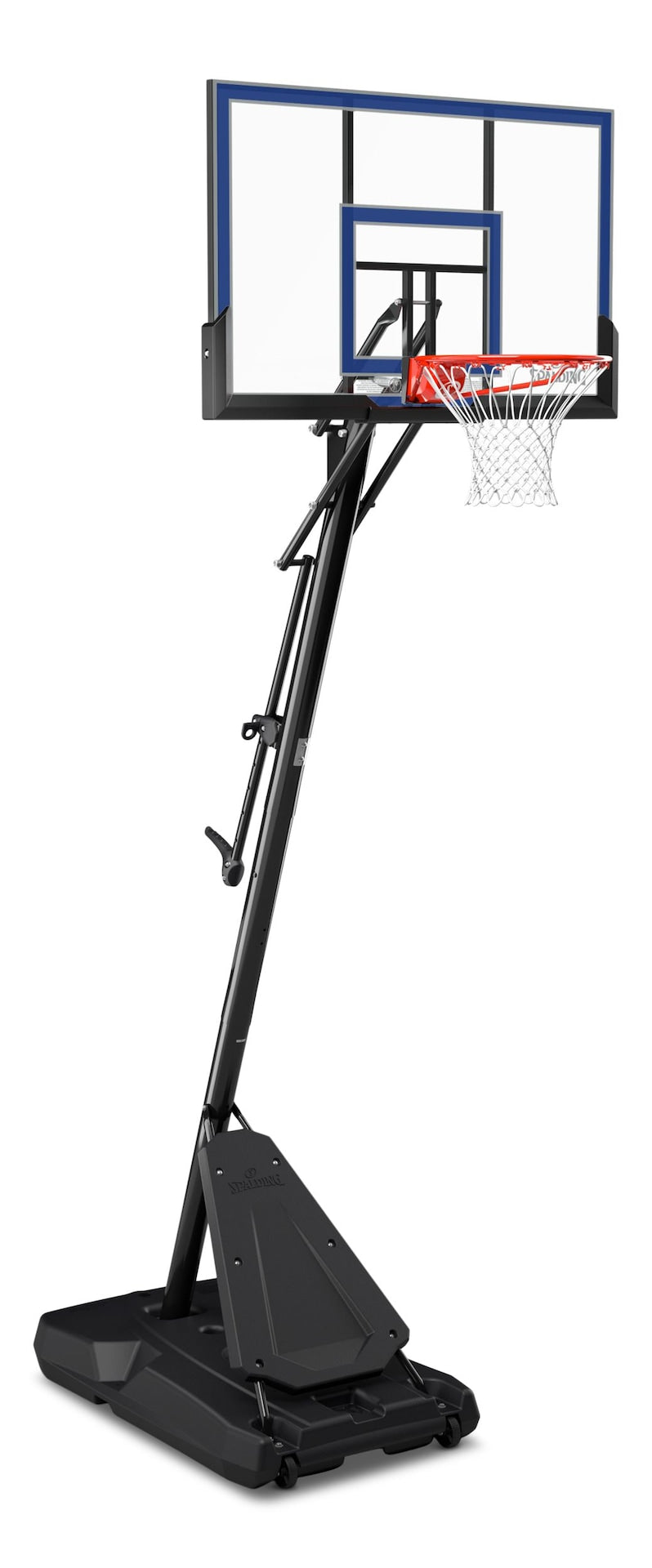 Spalding Hercules Acrylic Portable Adjustable Basketball Backboard, Hoop & Net System, 50-in P9