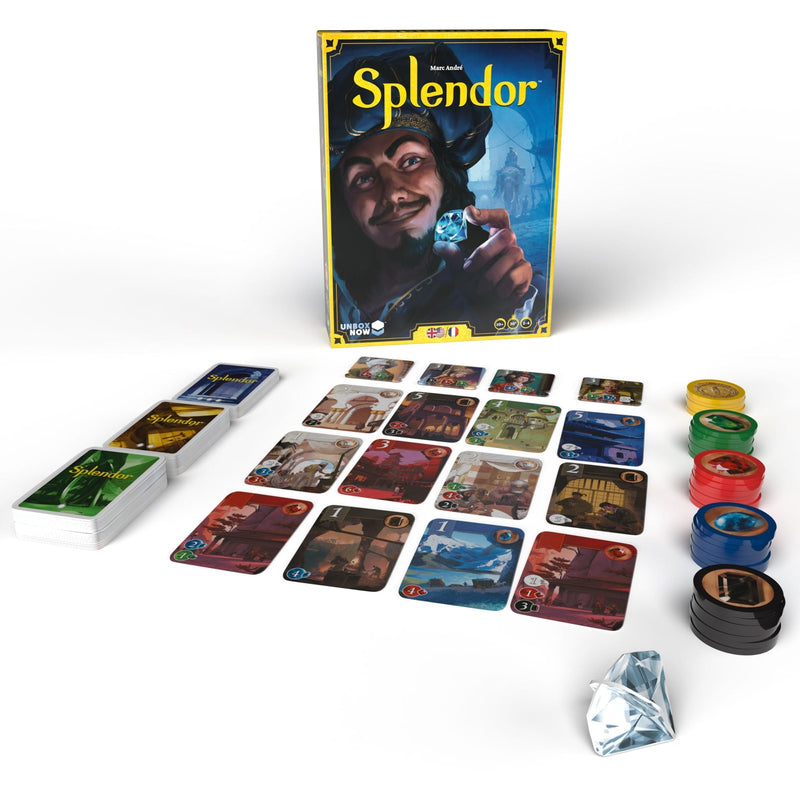 Splendor Strategy Board Game for Ages 10+, Bilingual S0