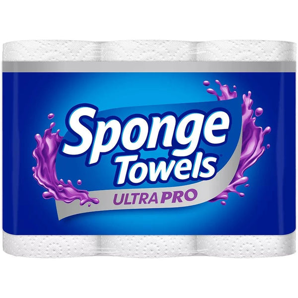 Sponge Ultra Choose-A-Size Paper Towel Rolls, 3-pk H0
