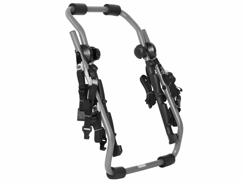 SportRack SR3162 Back-Up 3-Bike Trunk Mount Bike Rack with 6 Adjustable Straps, Granite Grey E3