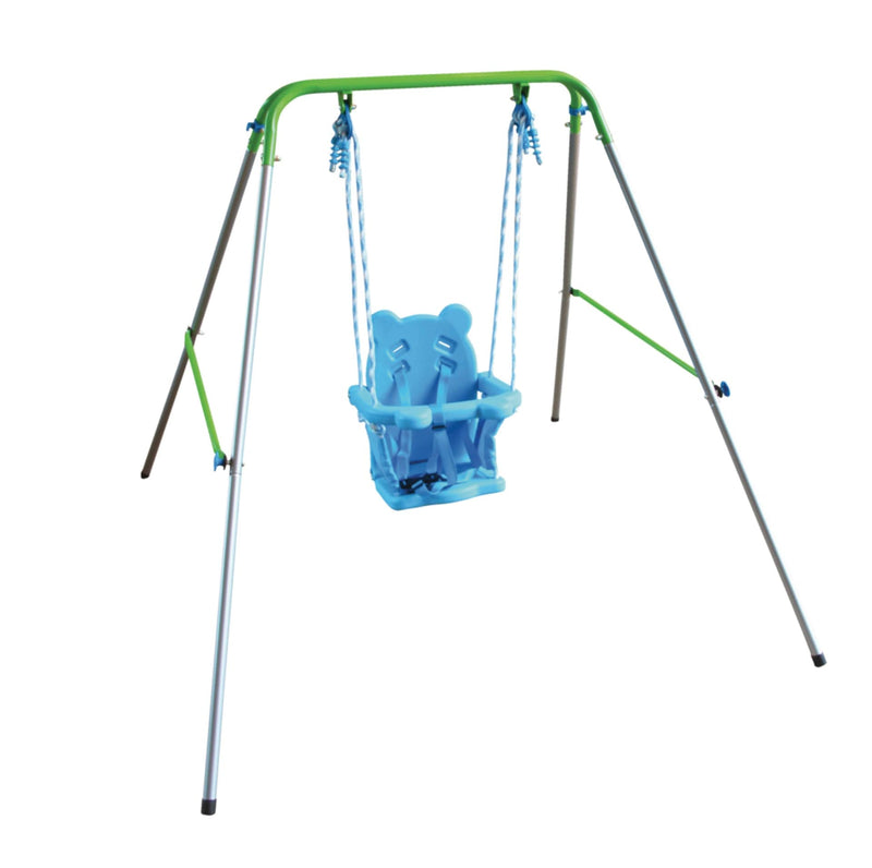Sportspower Outdoor Foldable Metal/Steel Swing Set, Ages 12-36 Months, 55-lb Capacity S2