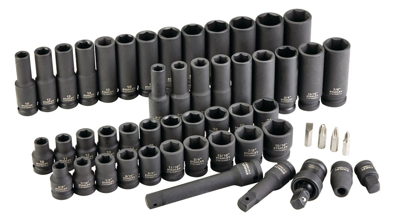 Stanley Pro 1/2-in Impact Socket Set, 52-pc V2