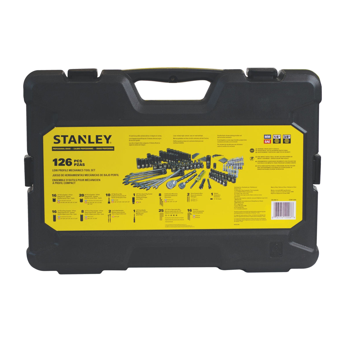 Stanley Pro Max Black Chrome Socket Set, 126-pc