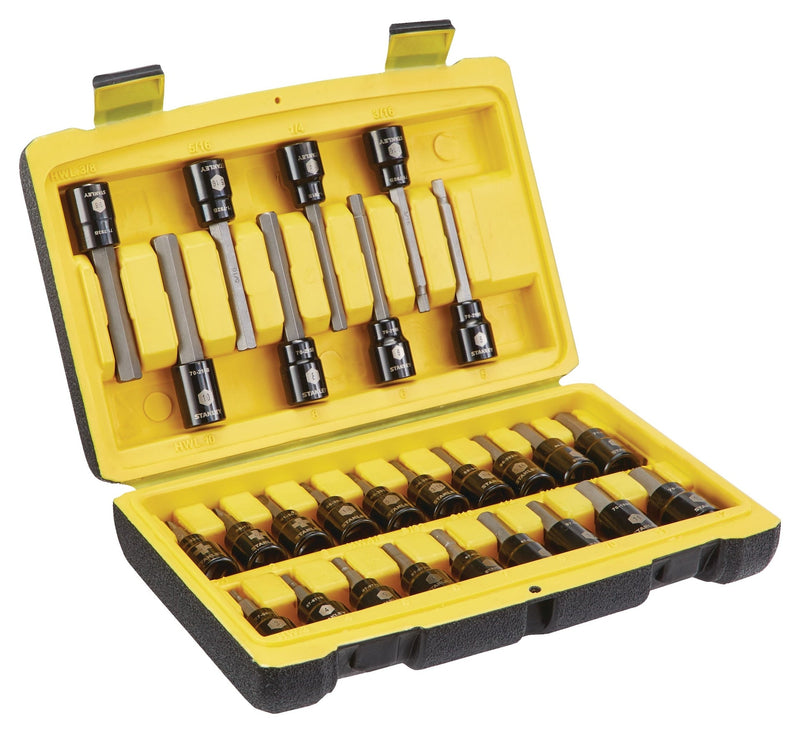 Stanley Professional Grade Black Chrome Hex Bit Socket Set, 27-pc, SAE/Metric X7