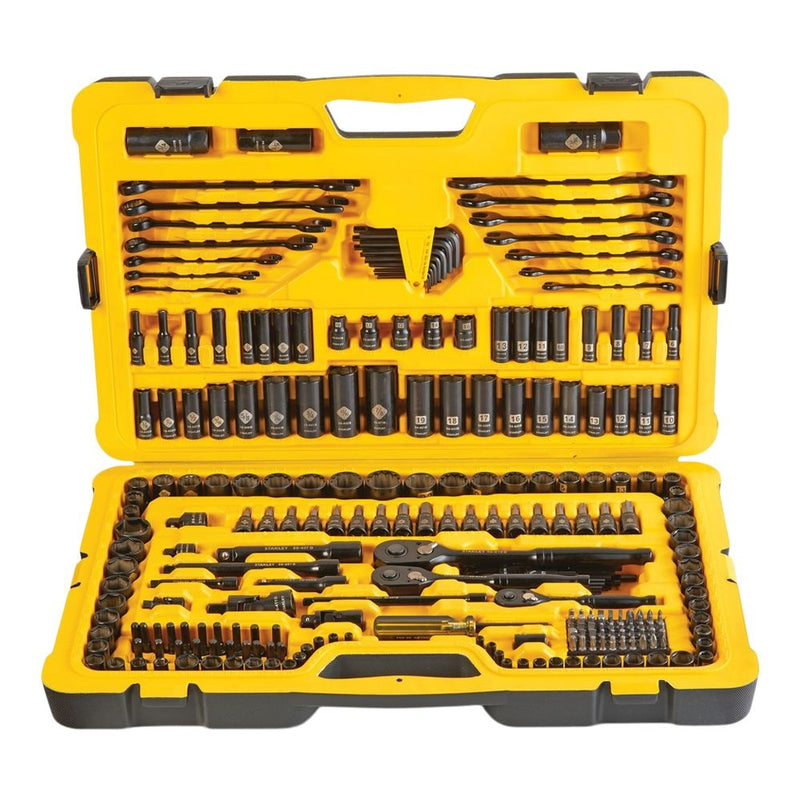 Stanley Professional Grade Black Chrome Socket Set, 274-pc, SAE/Metric L3