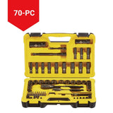 Stanley Professional Grade Black Chrome Socket Set, 70-pc, SAE/Metric
