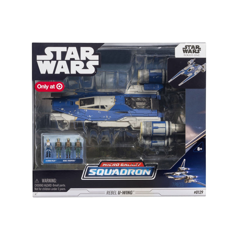 Star Wars Micro Galaxy Squadron U-wing Starfighter, 2-in Vehicle with Foldout Wings, Troop Bay, Sniper Gun, and Four 1-in Micro Figure... M2
