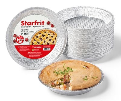 Starfrit 9ʺ Aluminum Deep Pie Plates, 50-pk P6