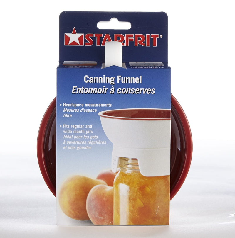 Starfrit Dishwasher Safe Plastic Canning Funnel for Regular and Wide Mouth Mason Jars X0