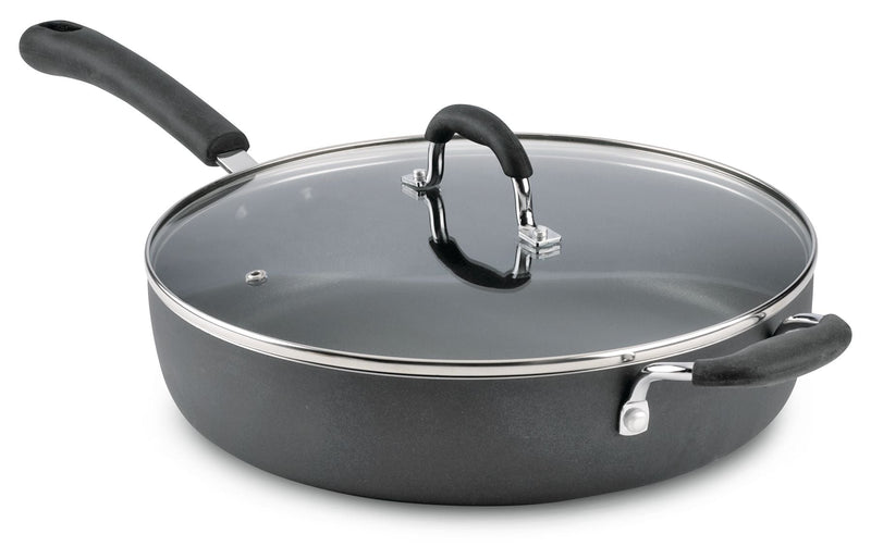 Starfrit Jumbo Cooker, Non-Stick, Dishwasher Safe, Black, 5qt U1