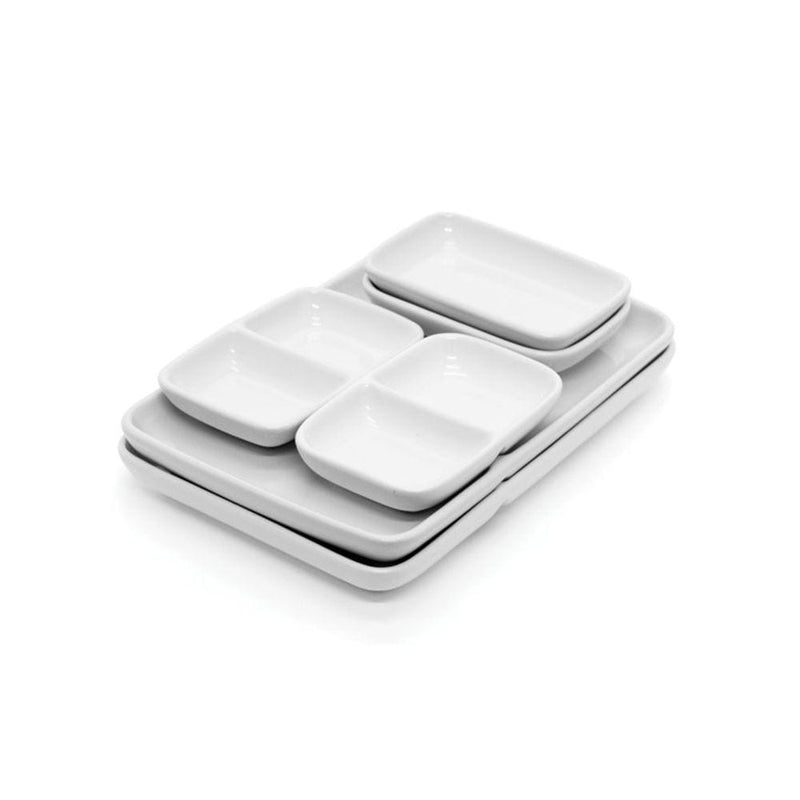 Starfrit Oven & Dishwasher Safe Ceramic Fondue Plate, Serves 2, 6-pc Q9