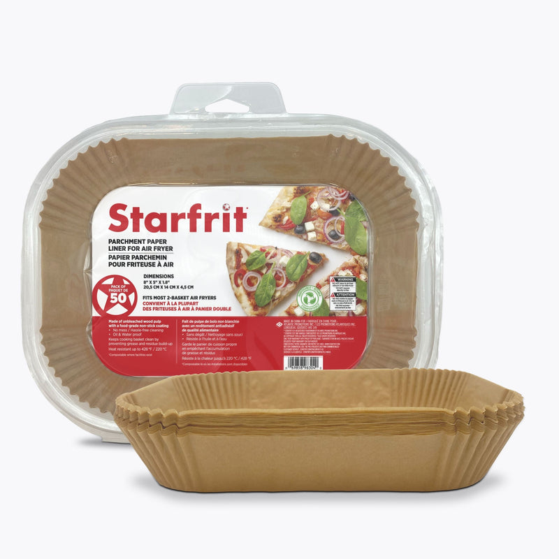 Starfrit Rectangular Air Fryer Liner, 50-PC S0