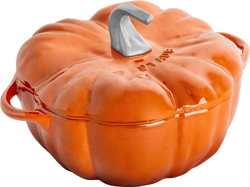 STAUB 3.5-qt Cinnamon-Coloured Cast Iron Pumpkin Cocotte W3
