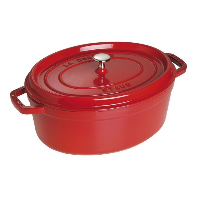 STAUB 5.5L / 5.75QT OVAL COCOTTE - CHERRY L3