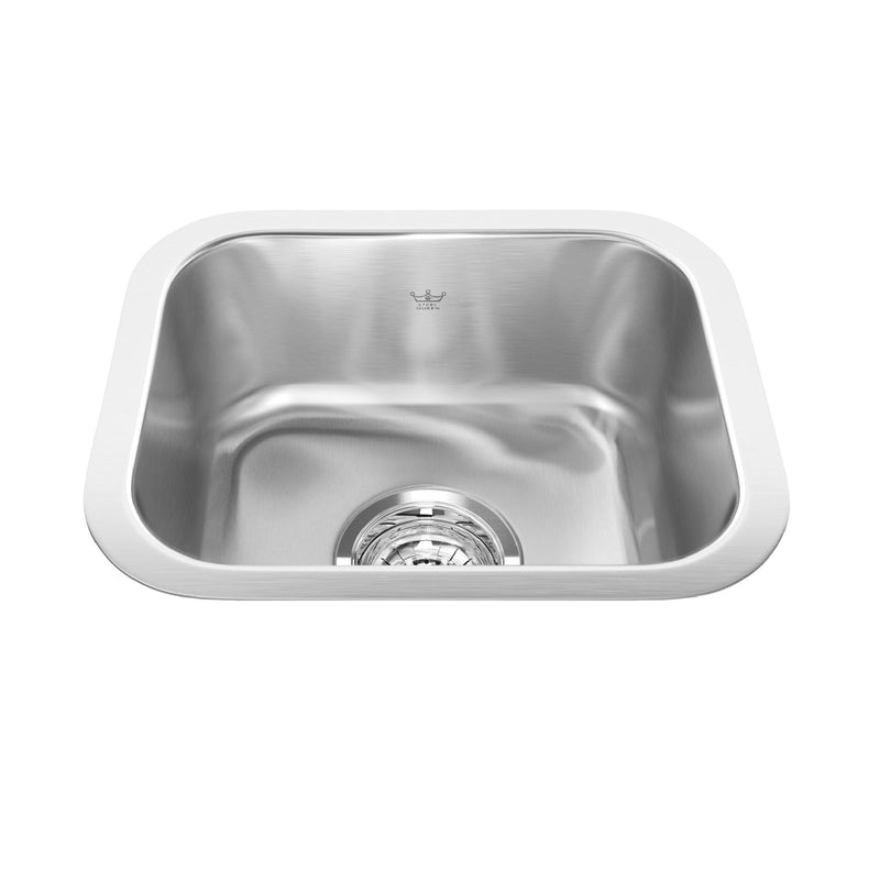 Steel Queen Single Stainless Steel Sink, 13.38x11-in Q9