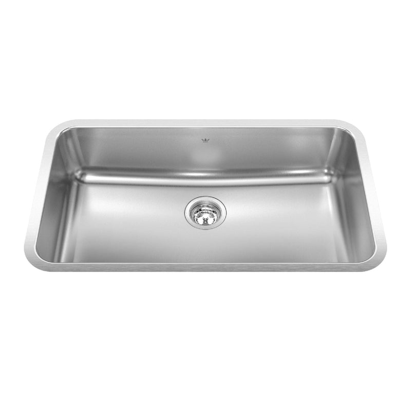 Steel Queen Single Stainless Steel Sink, 32.75x18.75-in S3